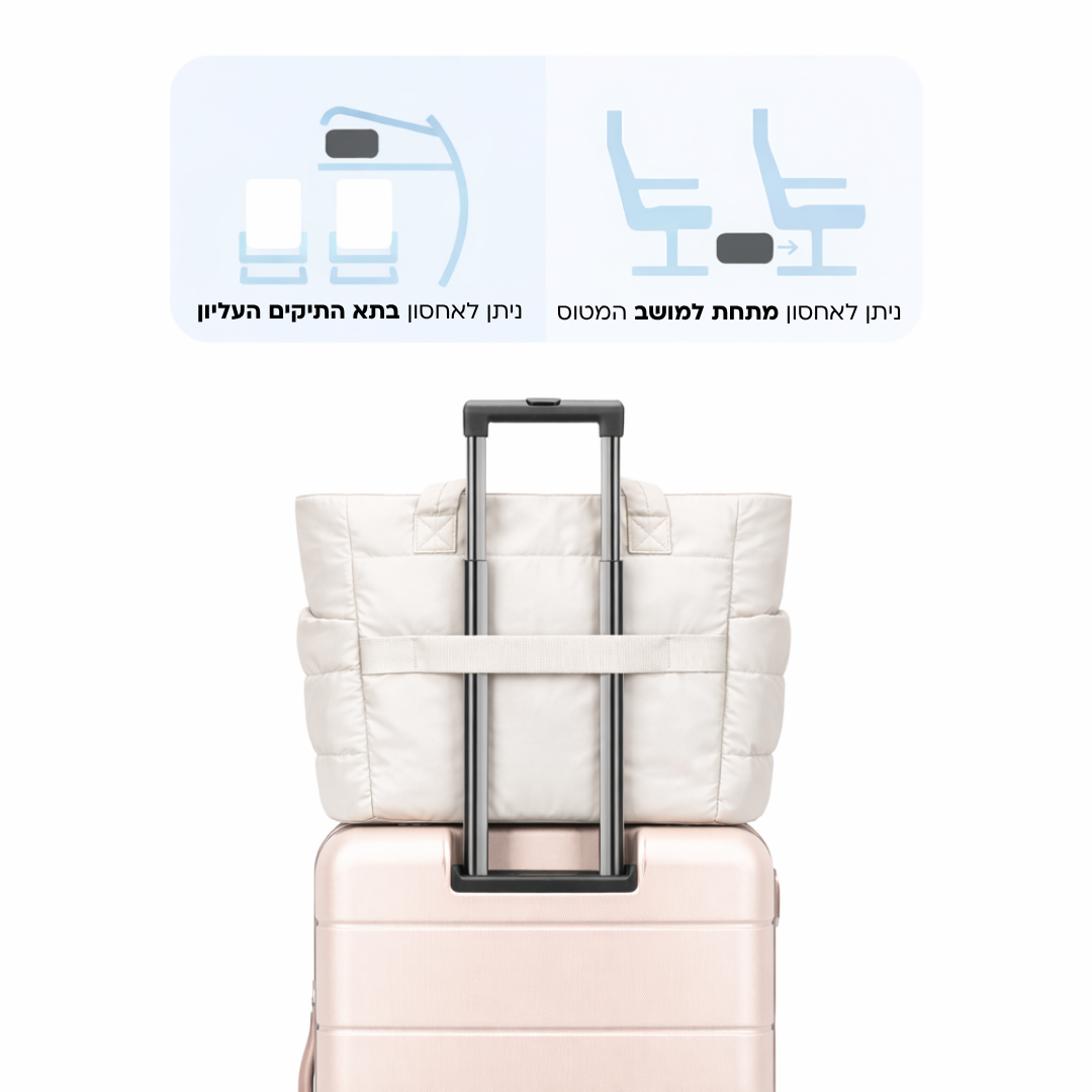 תיק כתף עם תא למחשב